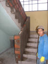 stucco stairwell