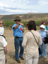 David lectures at silo site