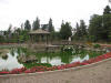 Side yard lake & gazebo