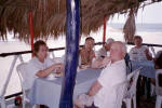 Beachside patio